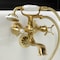 Kingston Brass KS245SB Tub Wall Mount Clawfoot Tub Faucet with Hand Shower, Brushed Brass KS245SB - alternate 6